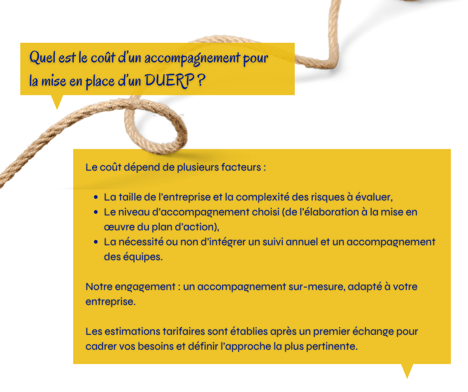 DUERP : Facteurs influençant le coût d’un accompagnement