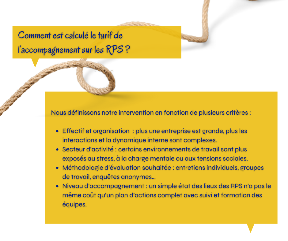 FAQ CDT Conseil – Critères de calcul des tarifs pour un accompagnement RPS
